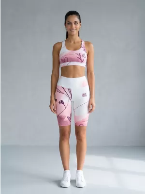 Dámské legíny nad kolena premium ALTISPORT VOJ/ALW083LEG02 BÍLORŮŽOVÁ