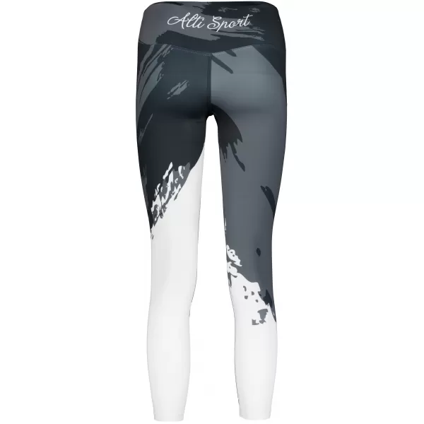  Dámské dlouhé legíny premium ALTISPORT VOJ/ALW081LEG01 ČERNÁ-ŠEDÁ 