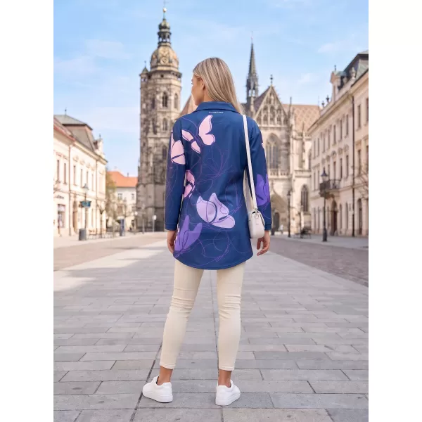  Dámské mikinové sáčko premium Altisport VOJ/ALW086MI05 TMAVĚ MODRÁ-FIALOVÁ 