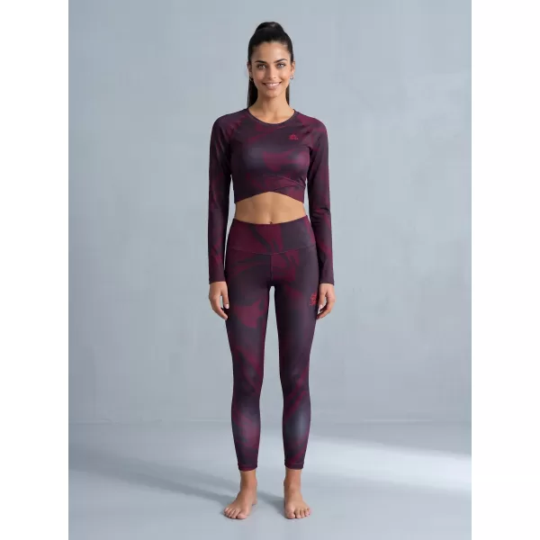  Dámské dlouhé legíny premium ALTISPORT VOJ/ALW072LEG01 WINE-RED 