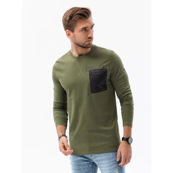 Pánské triko OMBRE L130 OLIVE 