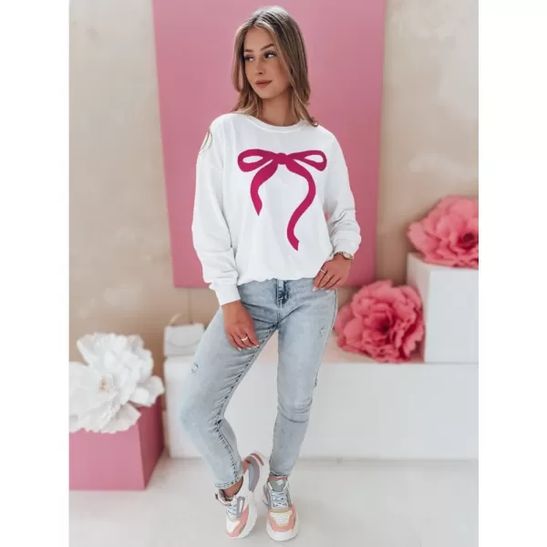  Dámská mikina oversize DSTREET SOFTTIE BÍLÁ 