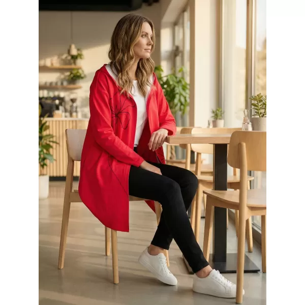  Dámský kardigan premium ALTISPORT VOJ/ALW075MI07 BRIGHT-RED 