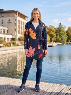Dámské mikinové sáčko premium Altisport VOJ/ALW086MI05 ČERNÁ-ORANŽOVÁ