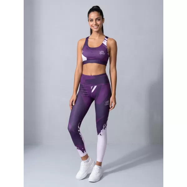  Dámské dlouhé legíny premium ALTISPORT VOJ/ALW081LEG01 TMAVĚ FIALOVÁ 