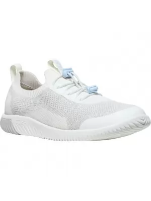 Dětské boty KEEN KNX KNIT LACE YOUTH STAR WHITE/SKYWAY