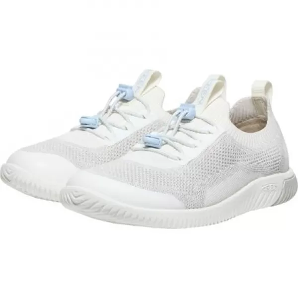  Dětské boty KEEN KNX KNIT LACE YOUTH STAR WHITE/SKYWAY 