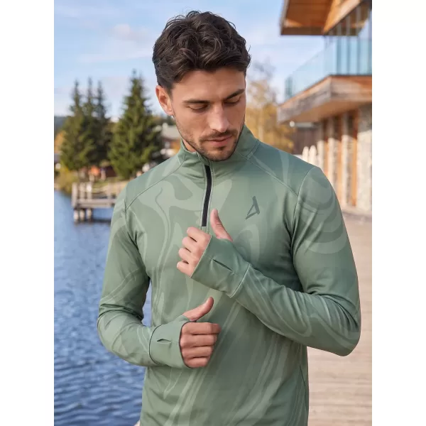  Pánská sportovní mikina premium plus ALTISPORT VOJ/ALM072MI04 ZELENÁ 
