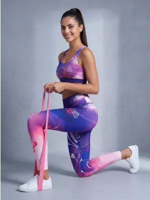 Dámské dlouhé legíny premium ALTISPORT VOJ/ALW083LEG01 FIALOVÁ