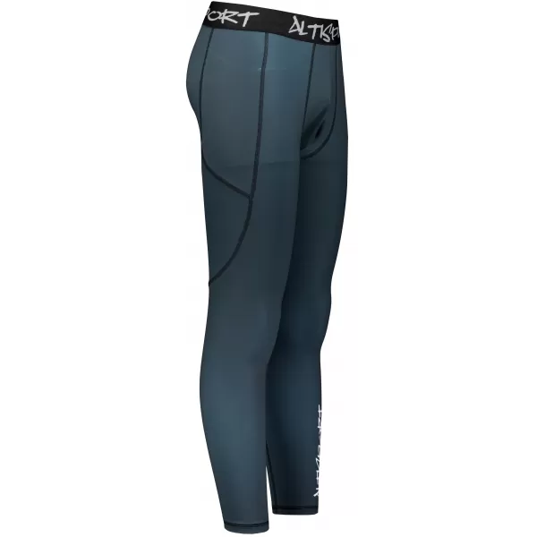  Pánské sportovní legíny dlouhé premium ALTISPORT VOJ/ALM000LEG01 TMAVĚ ŠEDÁ 