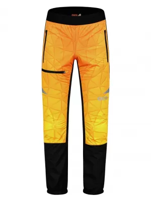 Pánské lehké nepromokavé softshell kalhoty NORDBLANC JAUNTINESS NBWPM8101 ŽLUTÁ