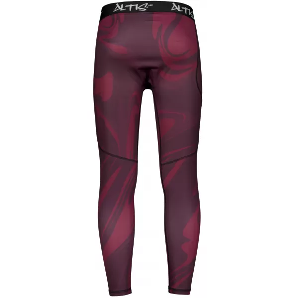  Pánské sportovní legíny dlouhé premium ALTISPORT VOJ/ALM072LEG01 WINE-RED 