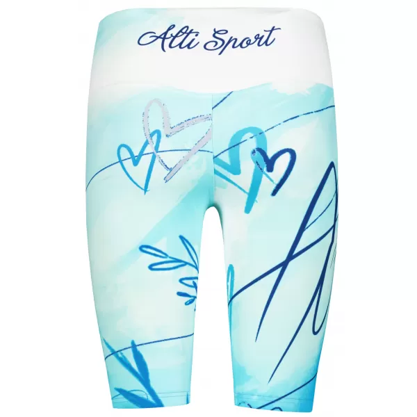 Dámské legíny nad kolena premium ALTISPORT VOJ/ALW083LEG02 BÍLOMODRÁ 
