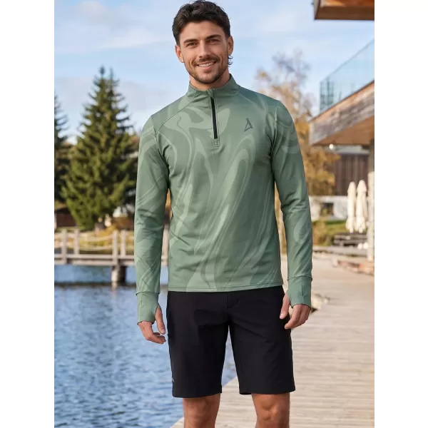  Pánská sportovní mikina premium plus ALTISPORT VOJ/ALM072MI04 ZELENÁ 