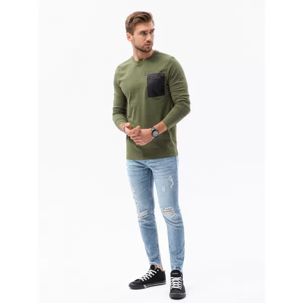  Pánské triko OMBRE L130 OLIVE 