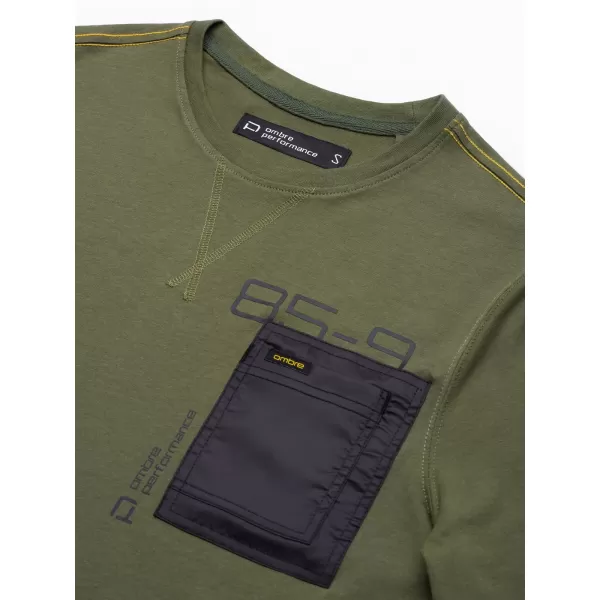  Pánské triko OMBRE L130 OLIVE 