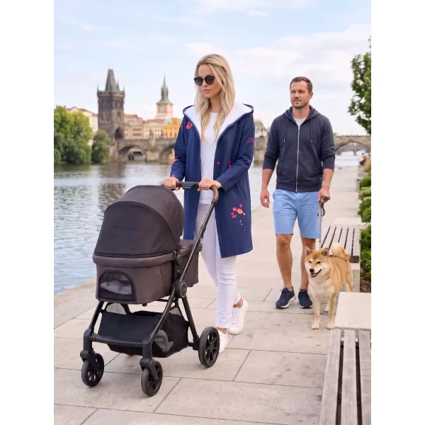  Dámský kardigan premium ALTISPORT VOJ/ALW077MI07 TMAVĚ MODRÁ-ORANŽOVÁ 