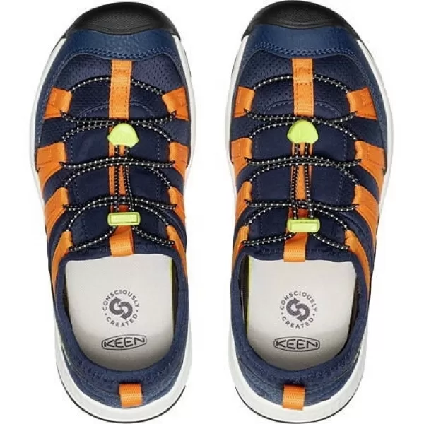  Dětské boty KEEN MOTOZOA SNEAKER YOUTH NAVAL ACADEMY/BRIGHT MARIGOLD 