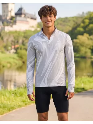 Pánská sportovní mikina premium plus ALTISPORT VOJ/ALM072MI04 ŠEDÁ