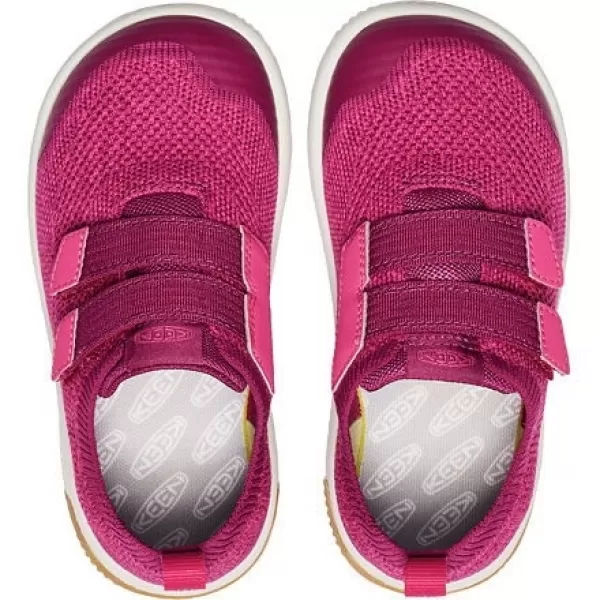  Dětské boty barefoot KEEN KNX KNIT DS BEAUJOLAIS/RASPBERRY 