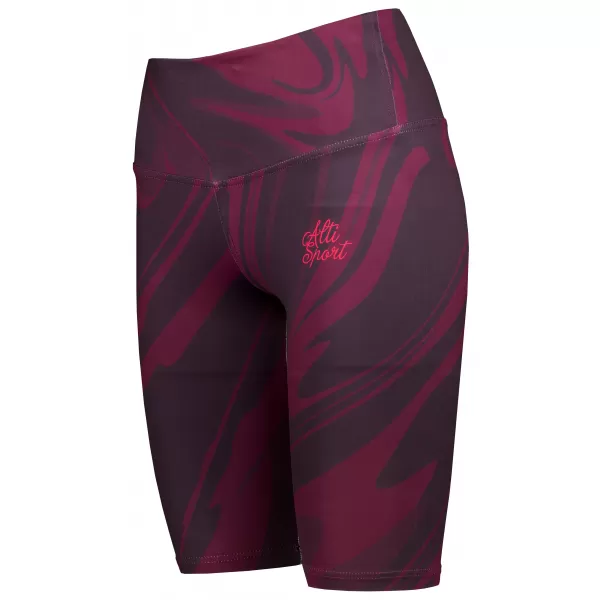  Dámské legíny nad kolena premium ALTISPORT VOJ/ALW072LEG02 WINE-RED 