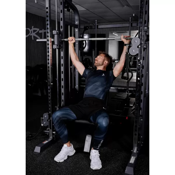  Pánské sportovní legíny dlouhé premium ALTISPORT VOJ/ALM072LEG01 ČERNÁ 