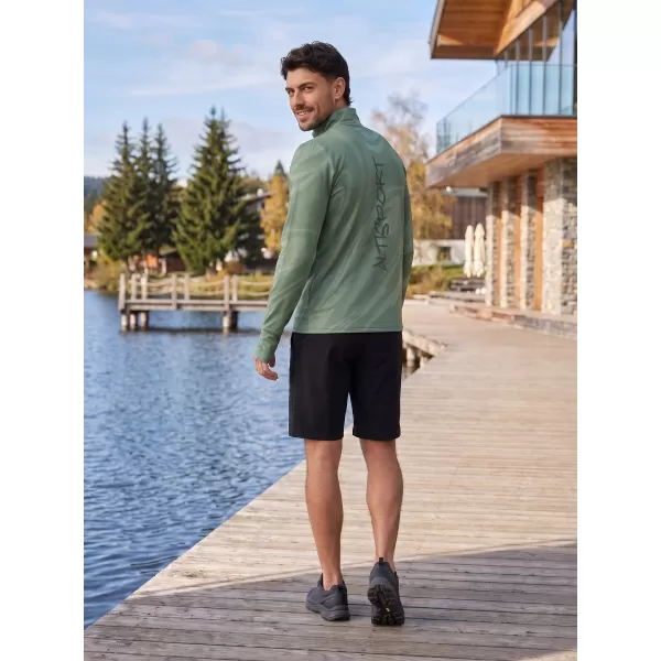  Pánská sportovní mikina premium plus ALTISPORT VOJ/ALM072MI04 ZELENÁ 