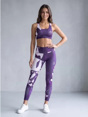 Dámské dlouhé legíny premium ALTISPORT VOJ/ALW080LEG01 TMAVĚ FIALOVÁ
