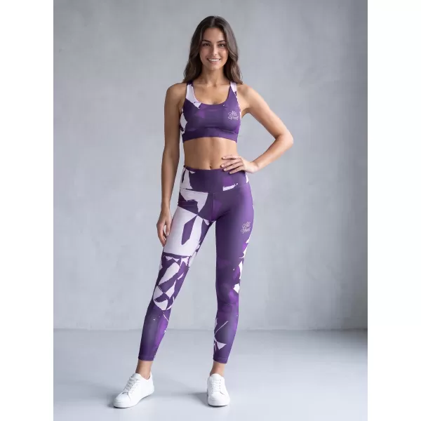  Dámské dlouhé legíny premium ALTISPORT VOJ/ALW080LEG01 TMAVĚ FIALOVÁ 
