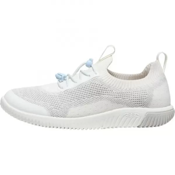  Dětské boty KEEN KNX KNIT LACE YOUTH STAR WHITE/SKYWAY 