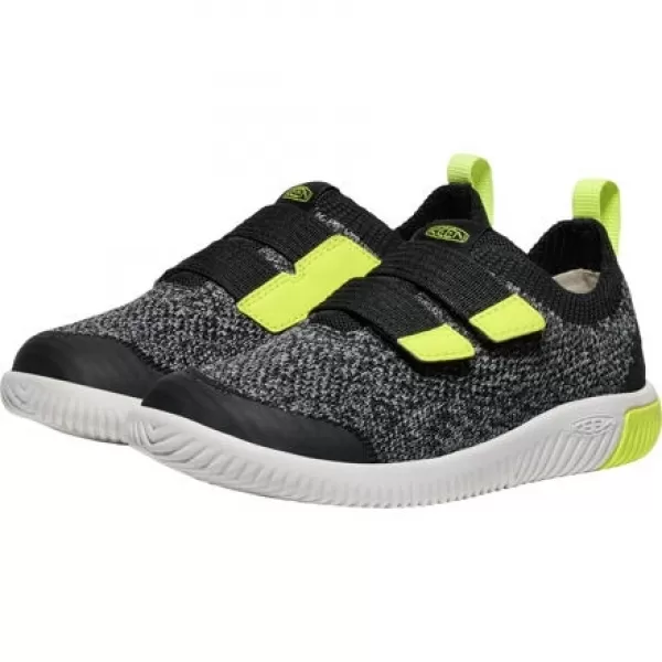  Dětské boty barefoot KEEN KNX KNIT DS BLACK/EVENING PRIMROSE 
