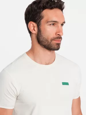 Pánské triko OMBRE OM-TSCT-0151 WHITE