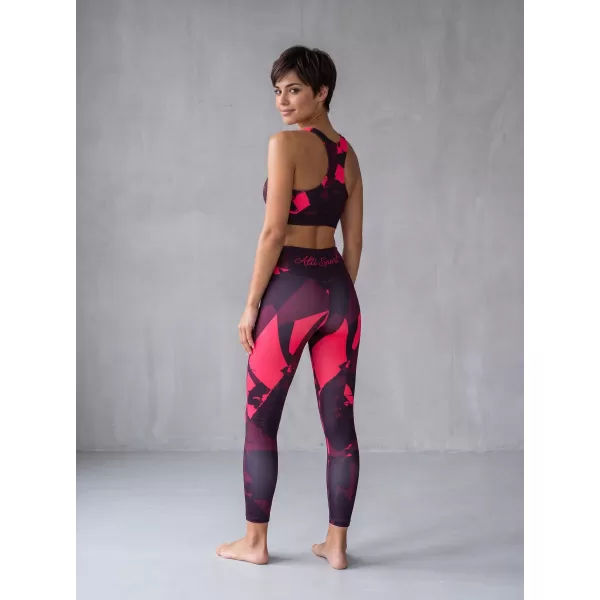  Dámské dlouhé legíny premium ALTISPORT VOJ/ALW080LEG01 WINE-RED 