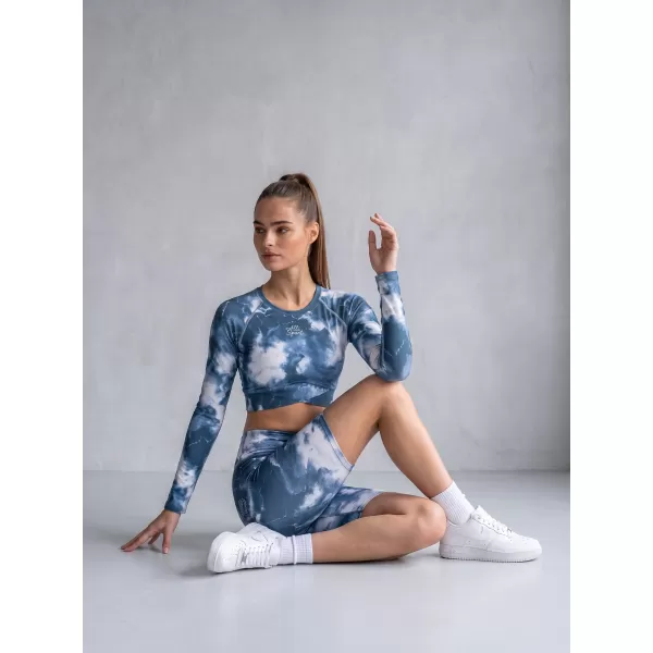  Dámské legíny nad kolena premium ALTISPORT VOJ/ALW066LEG02 TMAVĚ MODRÁ 