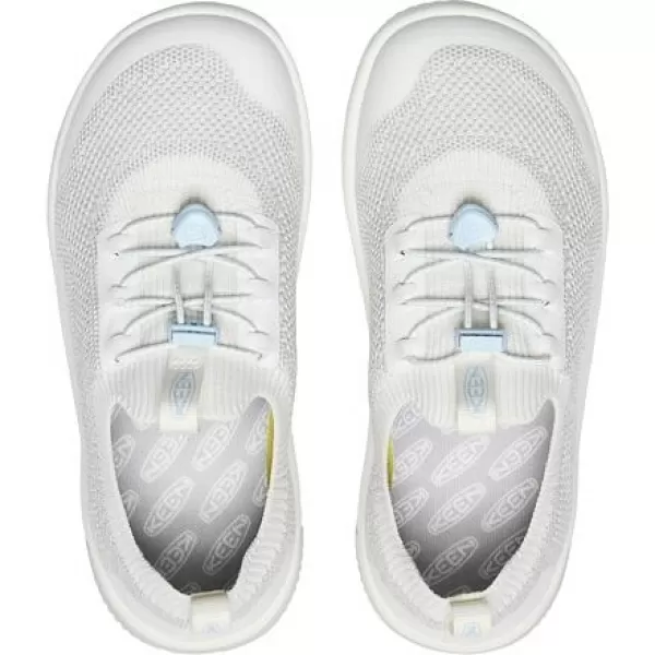  Dětské boty KEEN KNX KNIT LACE YOUTH STAR WHITE/SKYWAY 