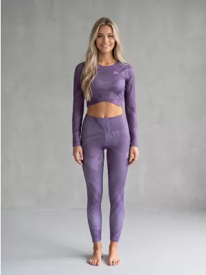 Dámské dlouhé legíny premium ALTISPORT VOJ/ALW072LEG01 FIALOVÁ