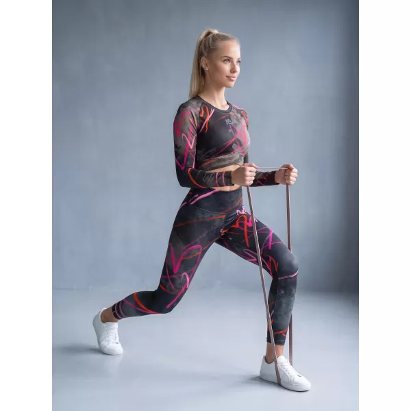  Dámské dlouhé legíny premium ALTISPORT VOJ/ALW082LEG01 ČERNÁ 