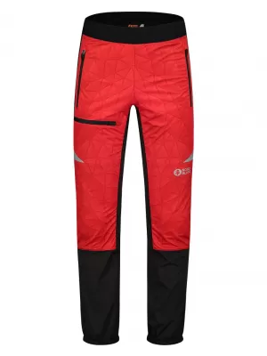 Pánské lehké nepromokavé softshell kalhoty NORDBLANC JAUNTINESS NBWPM8101 ČERVENÁ