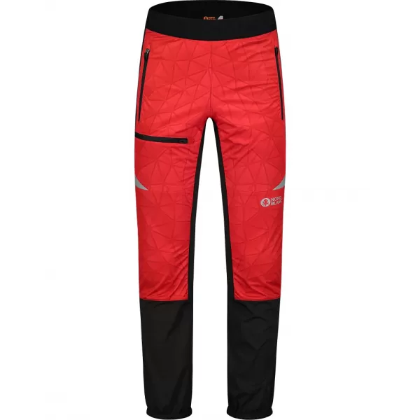  Pánské lehké nepromokavé softshell kalhoty NORDBLANC JAUNTINESS NBWPM8101 ČERVENÁ 