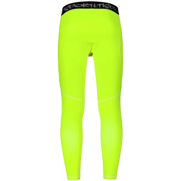  Pánské sportovní legíny dlouhé premium ALTISPORT VOJ/ALM000LEG01 FLUO-YELLOW 