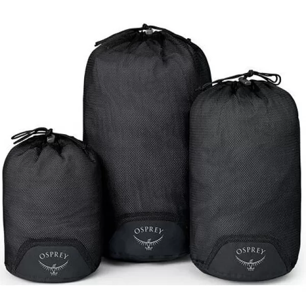  Sada cestovních vaků OSPREY DAYLITE MESH STUFF SACKS BLACK 