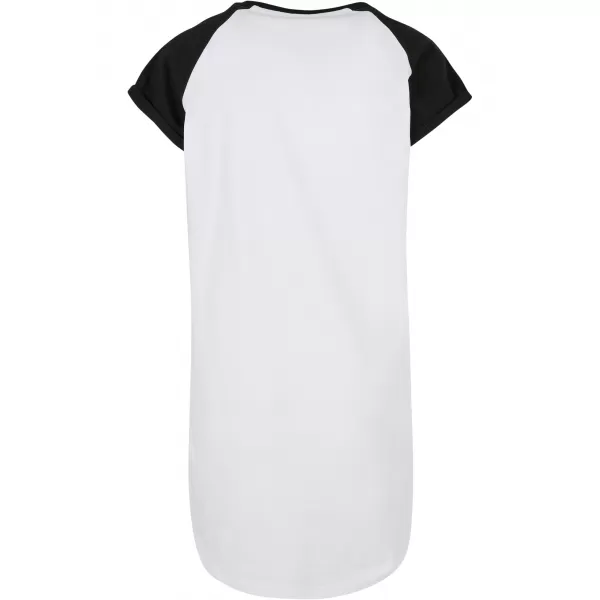  Dámské šaty URBAN CLASSICS TB5030 WHITE/BLACK 