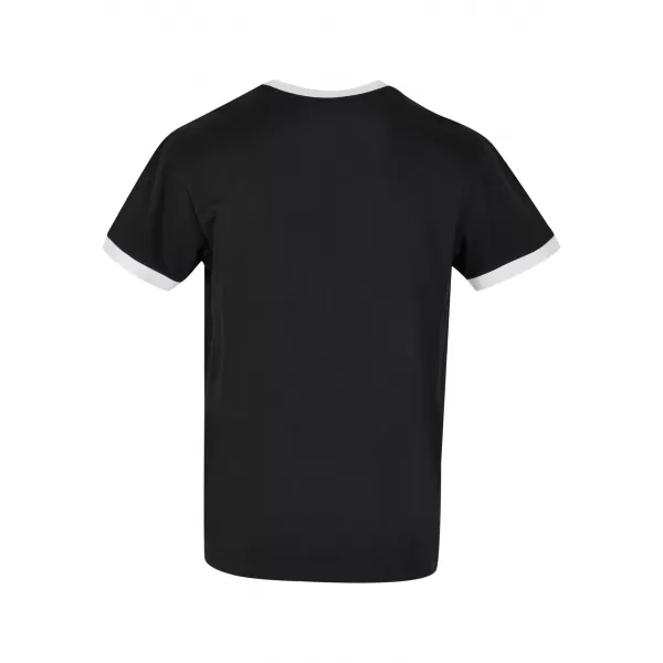  Pánské triko BY BASIC BB022 BLACK/WHITE 