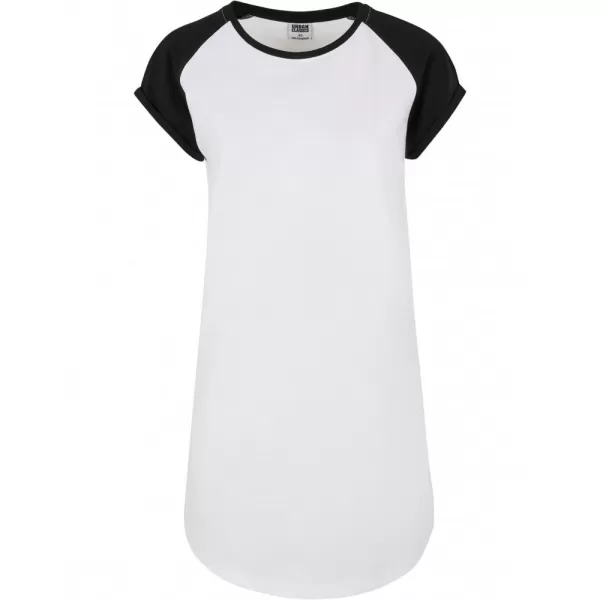  Dámské šaty URBAN CLASSICS TB5030 WHITE/BLACK 