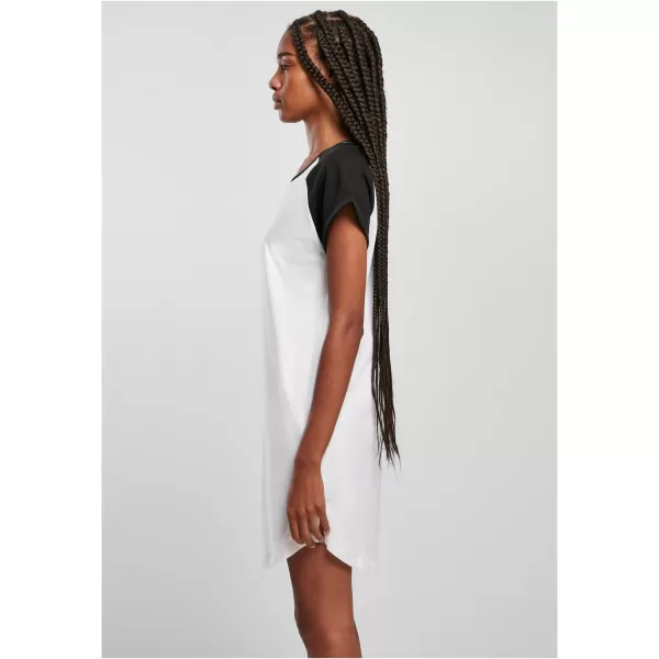  Dámské šaty URBAN CLASSICS TB5030 WHITE/BLACK 