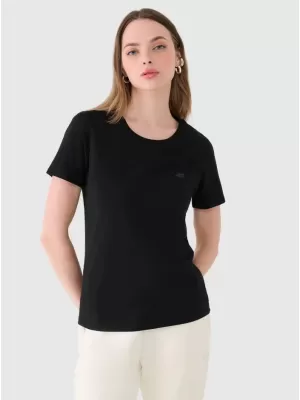 Dámské triko 4F 4FWMM00TTSHF2356 DEEP BLACK