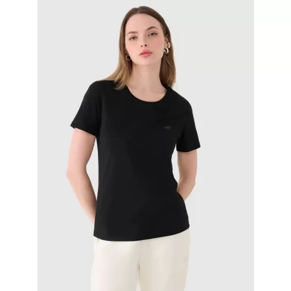  Dámské triko 4F 4FWMM00TTSHF2356 DEEP BLACK 