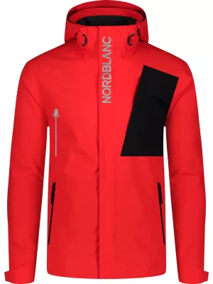 Pánská outdoorová bunda NORDBLANC BERNARD NBSJM8184 ČERVENÁ