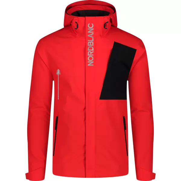  Pánská outdoorová bunda NORDBLANC BERNARD NBSJM8184 ČERVENÁ 