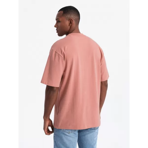  Pánské triko OMBRE OM-TSBC-0234 PINK 